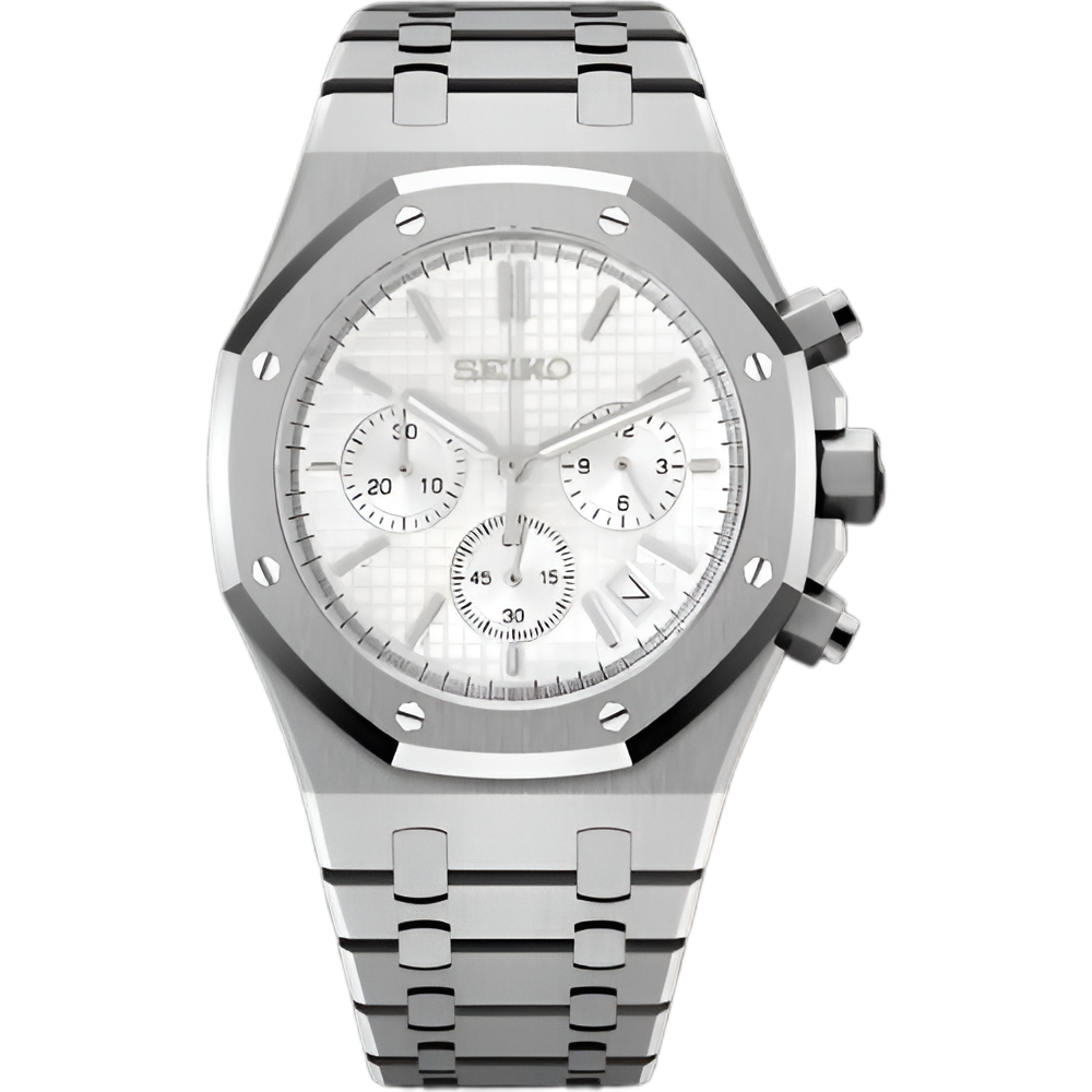 Seikoak | White Chronograph