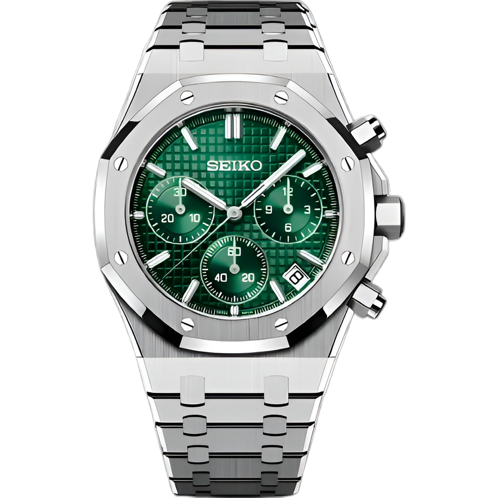 Seikoak | Green Chronograph