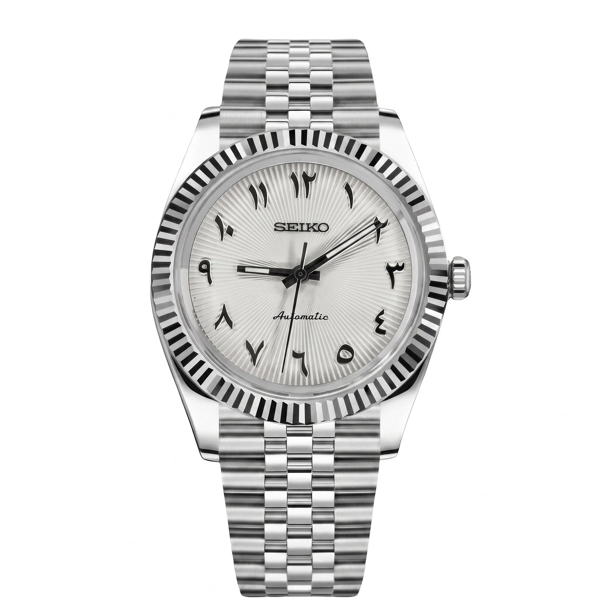 Seikojust | Gradient Arabic White Dial